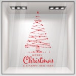 Χριστουγεννιάτικο αυτοκόλλητο MERRY CHRISTMAS TREE 2