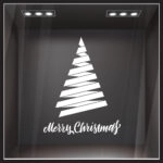 Χριστουγεννιάτικο αυτοκόλλητο MERRY CHRISTMAS TREE