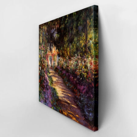Πίνακας σε καμβά MONET - A PATHWAY IN MONET'S GARDEN GIVERNY - Monet Claude Sticky 7