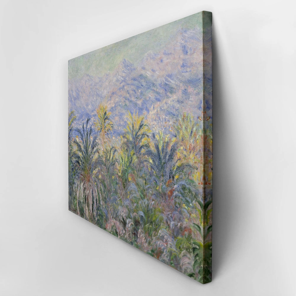 Πινακας σε καμβά MONET - PALM TREES AT BORDIGHERA