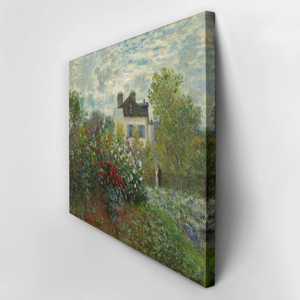 OUTLET Πινακας σε καμβά MONET - THE ARTIST'S GARDEN IN ARGENTEUIL 140cm x 100cm