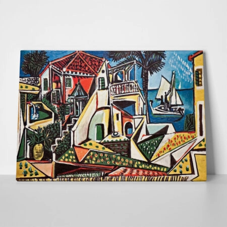 Πινακας σε καμβά PICASSO - MEDITERRANEAN LANDSCAPE - Pablo Picasso Sticky 1