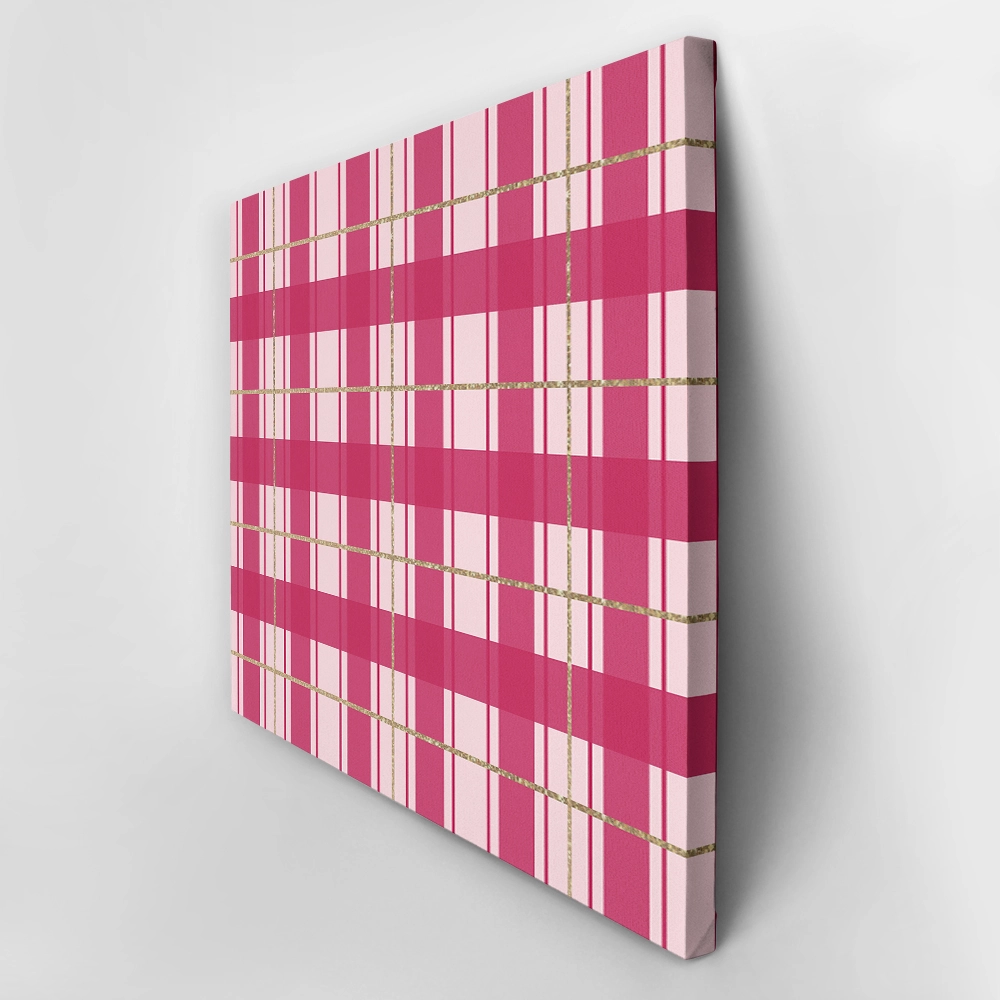 Πινακας σε καμβά PINK CHRISTMAS GIFT PAPER