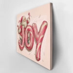 Πινακας σε καμβά PINK CHRISTMAS JOY