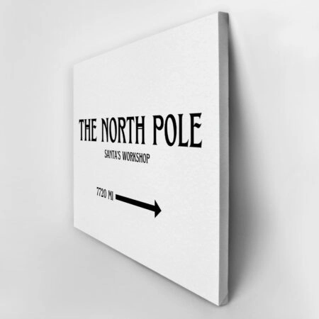 Πινακας σε καμβά THE NORTH POLE - Χριστουγεννιάτικοι Πίνακες Sticky 3