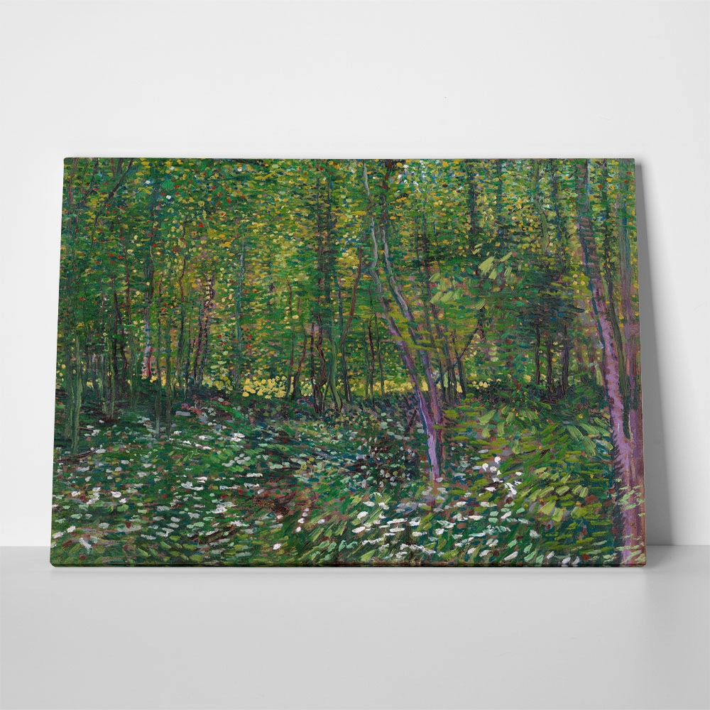 Πινακας σε καμβά VAN GOGH - TREES AND UNDERGROWTH