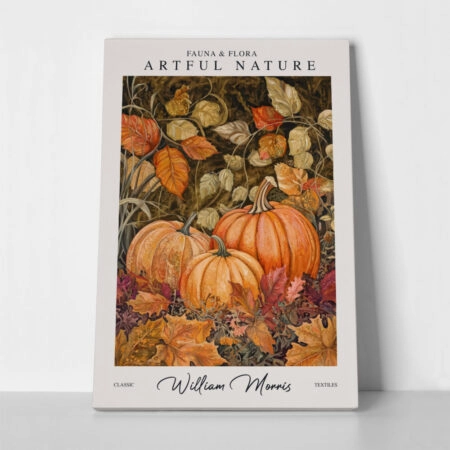 Πινακας σε καμβά WILLIAM MORRIS - PUMPKINS AUTUMN - William Morris Sticky 1