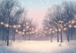 Πινακας σε καμβά WINTER LIGHTS