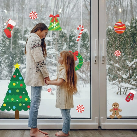 Χριστουγεννιάτικο αυτοκόλλητο XMAS SET C1 - Χριστουγεννιάτικη βιτρίνα Sticky 3