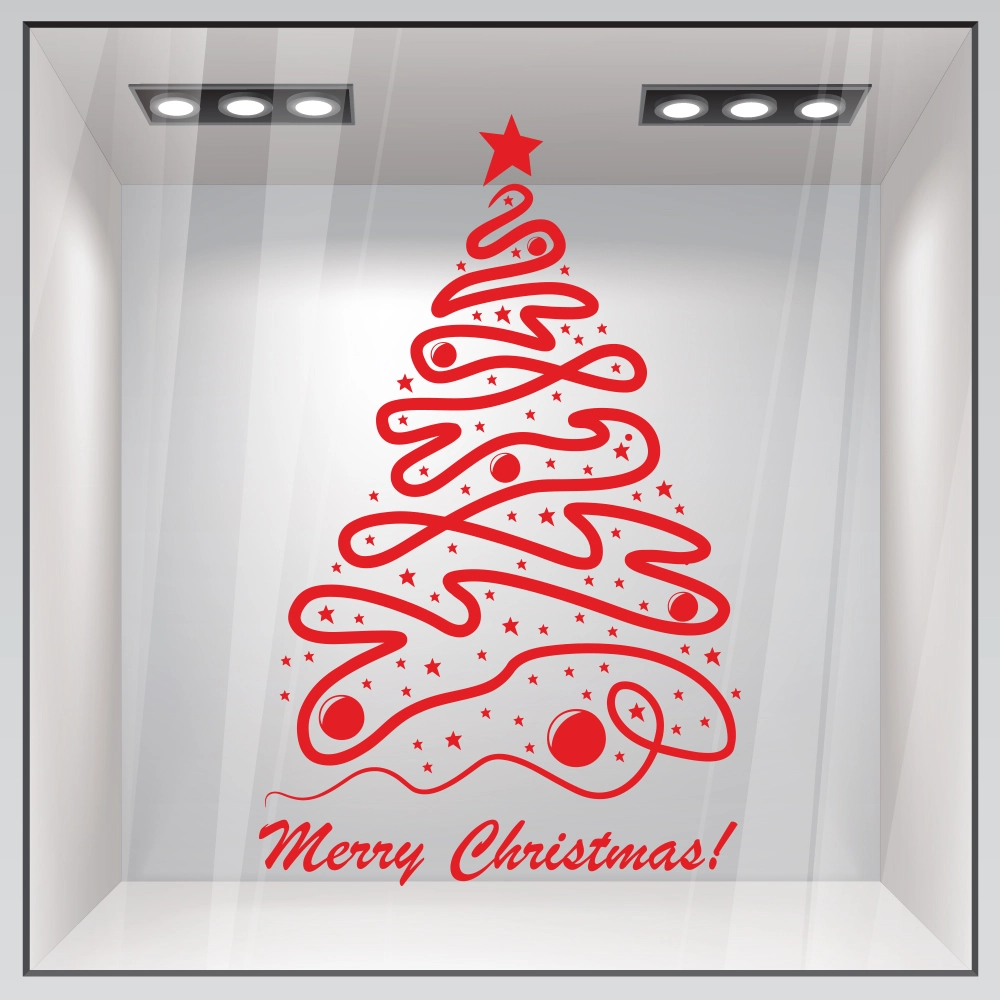 Χριστουγεννιάτικο αυτοκόλλητο XMAS TREE 2