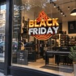 Αυτοκολλητο Εκπτωσεων BLACK FRIDAY HEAT