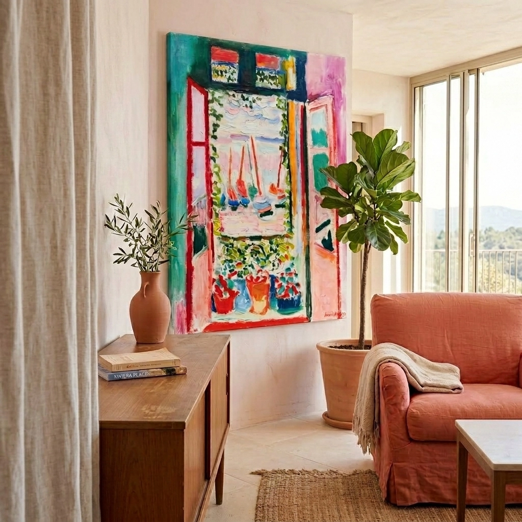 Πινακας σε καμβά MATISSE - OPEN WINDOW, COLLIOURE
