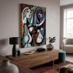 Πινακας σε καμβά PICASSO - GIRL BEFORE A MIRROR