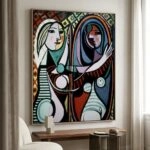 Πινακας σε καμβά PICASSO - GIRL BEFORE A MIRROR