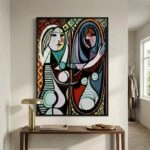 Πινακας σε καμβά PICASSO - GIRL BEFORE A MIRROR