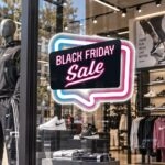 Αυτοκολλητο Εκπτωσεων BLACK FRIDAY NEON 2