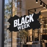 Αυτοκολλητο Εκπτωσεων BLACK WEEK BREAK