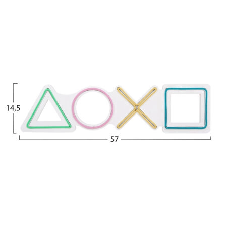 ΔΙΑΚΟΣΜΗΤΙΚΟ ΤΟΙΧΟΥ ΦΩΤΙΖΟΜΕΝΟ HM4652 GAME CONTROLS 57x2x14,5εκ. - Διακοσμητικά Τοίχου Sticky 1