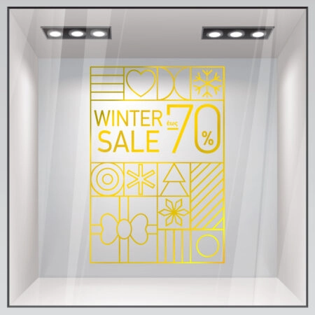Αυτοκoλλητο Εκπτωσεων MINIMAL WINTER SALE - Αυτοκόλλητα εκπτώσεων Sticky 5