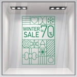 Αυτοκoλλητο Εκπτωσεων MINIMAL WINTER SALE