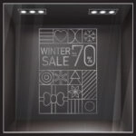 Αυτοκoλλητο Εκπτωσεων MINIMAL WINTER SALE