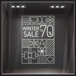 Αυτοκoλλητο Εκπτωσεων MINIMAL WINTER SALE