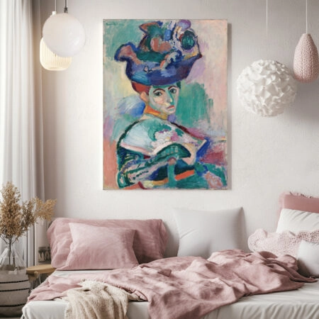 Πινακας σε καμβά MATISSE - WOMAN WITH A HAT - Henri Matisse