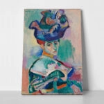 Πινακας σε καμβά MATISSE - WOMAN WITH A HAT