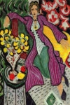 Πινακας σε καμβά MATISSE - WOMAN IN PURPLE COAT