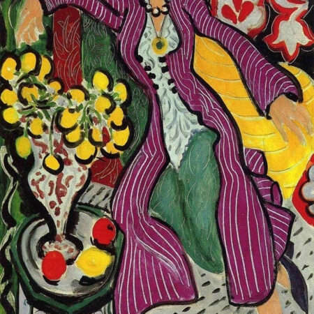 Πινακας σε καμβά MATISSE - WOMAN IN PURPLE COAT - Henri Matisse Sticky 6