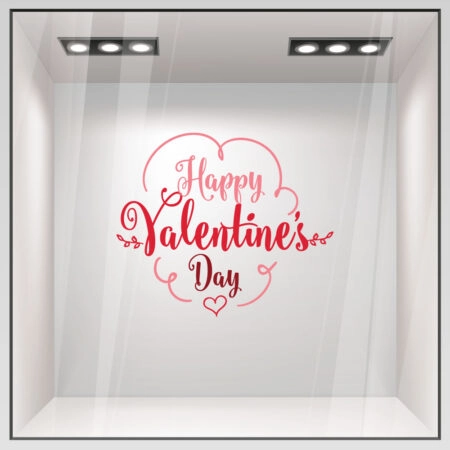 Αυτοκoλλητο Βιτρίνας HAPPY VALENTINES DAY 2