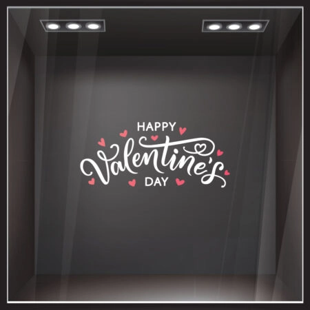 Αυτοκoλλητο Βιτρίνας HAPPY VALENTINES DAY
