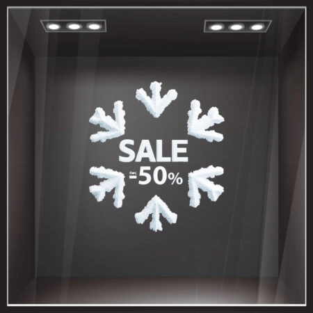 Αυτοκoλλητο Εκπτωσεων SNOW SALE
