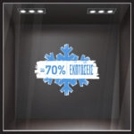Αυτοκoλλητο Εκπτωσεων SNOWFLAKE SALE GR