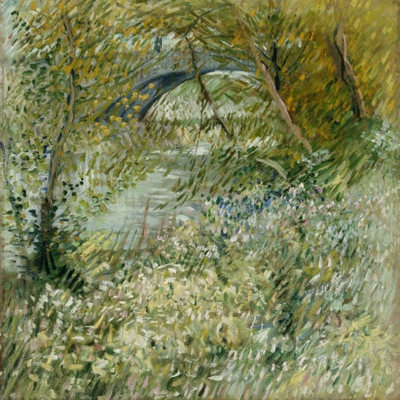 Πίνακας Τετράγωνος VAN GOGH - RIVER BANK IN SPRINGTIME - Vincent Van Gogh Sticky 6