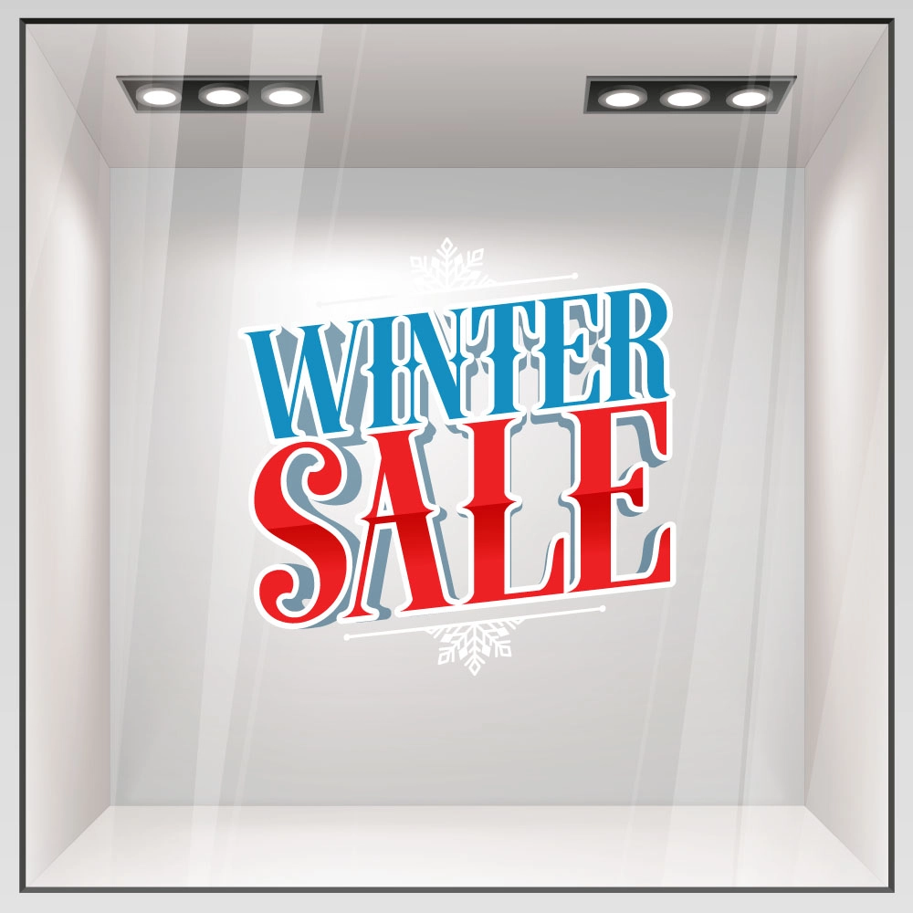 Αυτοκoλλητο Εκπτωσεων WINTER SALE GR