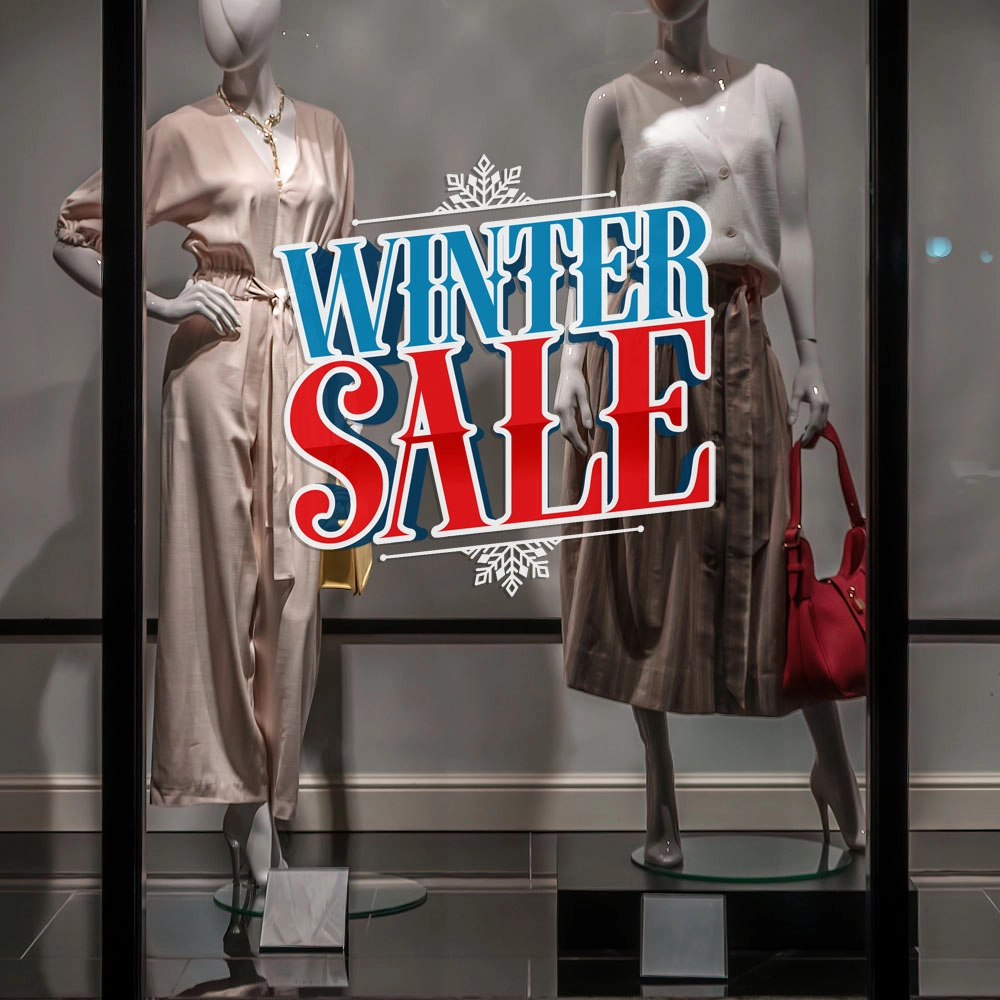 Αυτοκoλλητο Εκπτωσεων WINTER SALE GR