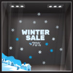 Αυτοκoλλητο Εκπτωσεων WINTER SALE FOREST