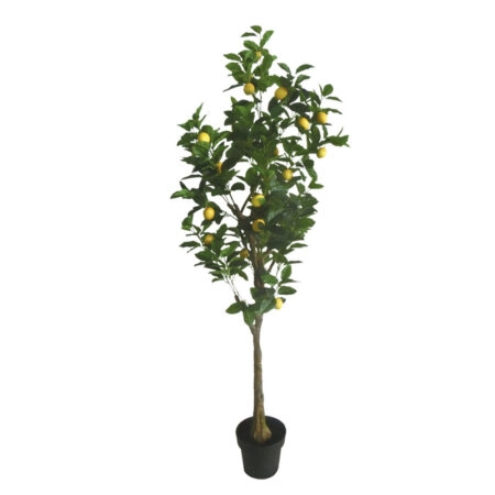 ΤΕΧΝΗΤΟ ΔΕΝΤΡΟ ΛΕΜΟΝΙΑ REAL TOUCH ΣΕ ΚΑΣΠΩ - ΥΨΟΣ 180cm - Τεχνητα Καρποφορα δέντρα