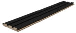 Διακοσμητικό MDF panel τοίχου με 3D πηχακια BLACK 505090 BEAT ST πλατος 11.9cm x υψος 2.75m