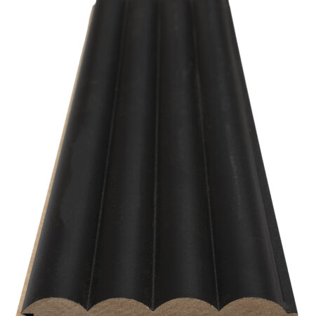 Διακοσμητικό MDF panel τοίχου με 3D πηχακια BLACK EDITION 805090 WAVE ST πλατος 11.9cm x υψος 2.75m - Πανελ τοίχου με 3D πηχάκια Sticky 3