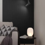 Διακοσμητικό MDF panel τοίχου με 3D πηχακια BLACK EDITION 805090 WAVE ST πλατος 11.9cm x υψος 2.75m