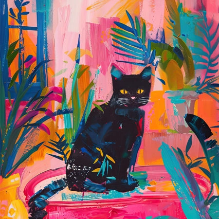 Πόστερ BLACK CATS DREAM - Ζωα Sticky 2