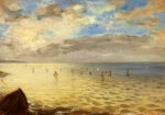 Πινακας σε καμβά DELACROIX - LA MER VUE DES HAUTEURS DE DIEPPE