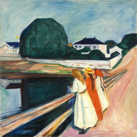 Πίνακας σε καμβά EDVARD MUNCH - THE GIRLS ON THE BRIDGE - Edvard Munch Sticky 6