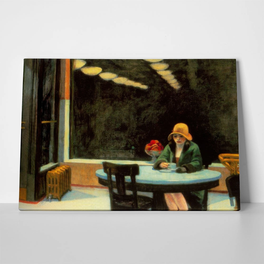 Πινακας σε καμβά EDWARD HOPPER - AUTOMAT