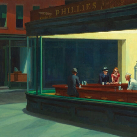 Πινακας σε καμβά EDWARD HOPPER - NIGHTHAWKS - Edward Hopper Sticky 6