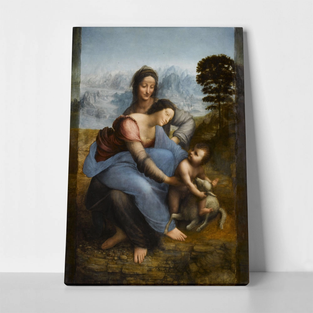 Πινακας σε καμβά LEONARDO DA VINCI - THE VIRGIN AND CHILD WITH SAINT ANNE