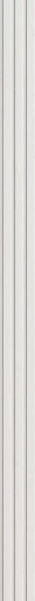 Διακοσμητικό MDF panel τοίχου με 3D πηχακια WHITE 502040 BEAT ST πλατος 11.9cm x υψος 2.75m