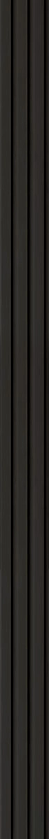 Διακοσμητικό MDF panel τοίχου με 3D πηχακια BLACK 505090 BEAT ST πλατος 11.9cm x υψος 2.75m